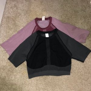 Fabletics work out crop tops